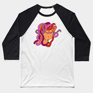 Lesbian Pride Medusa Baseball T-Shirt